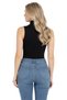 Özkan 27813 Women's Premium Fabric Cotton Modal Turtleneck Zero Sleeve Body T-Shirt Blouse - 2