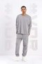 Gray Melange Long T-Shirt Mask