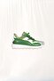 Green White Thick Soled Sports Shoes 3D2