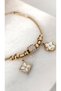 100% Steel Charm Bracelet 316L Steel Bracelet Does Not Tarnish or Fade 17+5 cm - 5