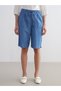Vizyon New Season Elastic Waist Bermuda Fit Women's Jean Shorts - 3