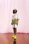 Gray Melange Olive Green Sweatshirt Dress 17190 - 2