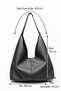 Minimal Clamshell Natural Leather Inner Lining Shoulder Bag Shoulder Bag - 2