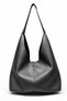 Minimal Clamshell Natural Leather Inner Lining Shoulder Bag Shoulder Bag - 3