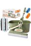 PVA Quadruple Rollers Sponge Mop 33cm with Bucket, 2 Extra Ultra Absorbent PVA Sponge Refill