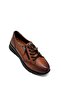 Side Zipper Detailed Genuine Leather Poly Haif Sole Comfort Women's Shoes Taba - 3