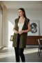 Women's Boat Neck Long Knit Vest Sleeveless Buttoned Pocketed for Daily Use - 4