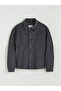 Esvab • Modern & Distinctive Standard Fit Long Sleeve Velvet Men's Shirt Jacket - 7