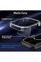 2 Pack Tempered Glass Screen Protector with Titanium Alloy Frame Compatible with Apple Watch 44mm - 2