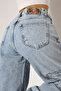Light blue wide leg jean pants - 7