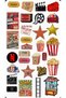 Cinema Retro Sticker Set – Cinema & Film Themed Decorative Stickers |   22×30 cm - 2