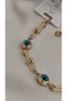 100% Steel Evil Eye Beaded Trendy Model 316L Steel Bracelet Does Not Tarnish Does Not Fade 17+5 cm - 2