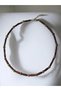 Wooden Bamboo Beaded Brown Men's Necklace Antique Yellow Bijouterie Beaded Bohemian Design - 4
