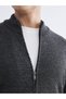 LCWAIKIKI Classic Standard Fit Stand Collar Men's Knitwear Cardigan - 3