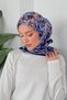 Damla Crash Soft Scarf Blue - 3