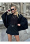Women's Black Belted Shorts Skirt - 5
