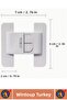 Self-Adhesive No Assembly Required Aesthetic Refrigerator Drawer Cabinet Door Child Lock 8 Pieces - 5
