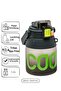 Sports Double Straw Tritan Flask 1.4L Water Bottle with Shoulder Strap