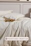 Impero Duvet Cover Set Single Fitted Sheet 100% Cotton (160X220 cm) Beige - 3