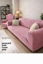 Jakarli 3+3+1+1 Elastic Sofa Cover – Flexible, Stain Resistant, Powder - 2