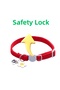 Flower Pendant Cat Collar – Adjustable, Rattle, Safety Buckle (Red Tone) - 2