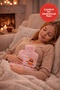 Plush Hot Water Bag Pink |   Gift |   Waist Abdomen Back Warmer |   500 ml - 2