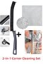 Joint Bathroom Kitchen Toilet Cleaning Brush & Miracle Microfiber Inox Cloth Wire Cloth