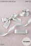 Cream Satin Ribbon 4 cm 10 Meters - Bohça, Nikah, Nişan, Çeyiz, Hediye, Süsleme, Doğum Günü, Parti