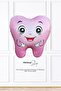 Pink Tooth Foil Balloon Tooth Wheat First Tooth Party Balloon