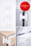 4-Pack Child Safety Lock |   Refrigerator Cabinet Drawer Door Lock Double Button - 4