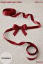 Burgundy Satin Ribbon 2 cm 10 Meters - Bohça, Nikah, Nişan, Çeyiz, Hediye, Süsleme, Doğum Günü, Parti