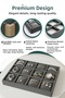12 Compartment Velvet Watch and Bracelet Box - Jewelry Organizer - Smoked - 4