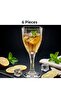 6 Pieces Lux Footed Coffee Side Water and Soft Drink Glass Presentation Glass 250 ml - 3