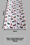Christmas Themed Deer Patterned Velvet Throw Pillow Cover and Table Runner Set Digital Printing - 3