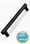 Furniture Drawer Kitchen Cabinet Cupboard Handles Cover Handle Knob Black Metal Handle 128 mm 12.8 cm