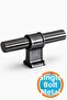 Metal Button Single Screw Drawer Kitchen Furniture Cabinet Wardrobe Handle Handle Handles Smoked