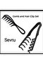 Professional 2 in 1 Hair Styling Comb Set Comb Barber Comb/Miraculous Comb - 3