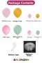 Balloon Set 100 Pieces (Powder Pink-Pink-Turmeric-Winter Green) - 2