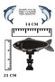 25 Pieces Summer Sil Mini Size Latched Fish Price Tag Butcher Label Butcher Counter Label with Writing Pen - 5