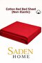 Cotton Double Red Bed Sheet, 220X240 cm - 3