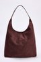Dark Brown Suede Puppy Medium Size Women's Shoulder Bag Takss26Oc00001 - 8