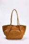 Camel Suede Women's Medium Shoulder Bag Takss26Oc00003 - 6