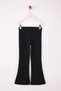 Black Stone Detailed Flare Knitted Girl's Pants Tkdaw26Pl00004 - 4