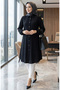 Viscose Tunic with Elastic Sleeves 0171-07 Black - 2