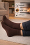Ducks Socks Earth Tones Men's 3-Piece Stitch-Free Heat Protective Thermal Winter Terry Socks - 3