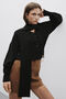 Knitwear Scarf Knitted Cardigan Black - 2