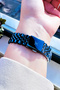 Original Cut Glass Women's Wristwatch, Waterproof Navy Blue Steel Band - Bracelet Gift Dkby2048C8 - 7