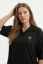 Casual Patch Shirt Collar Wide Trousers Suit with Brooch Accessories - 2