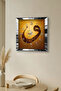 Silver Framed Vav Written Decorative Mdf Wall Clock - 5