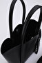 Black Shk122 Faux Leather, Snap Fastener, Makeup Bag, Wallet, Hand, Arm and Shoulder Bag - 7